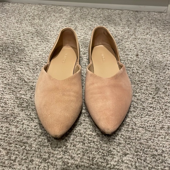 Vince Shoes - Vince Women's Cornelia Suede & Leather Ballet Flats In Beige